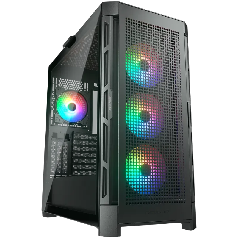 COUGAR DUOFACE PRO RGB PC Case, Mid Tower, Black - 1