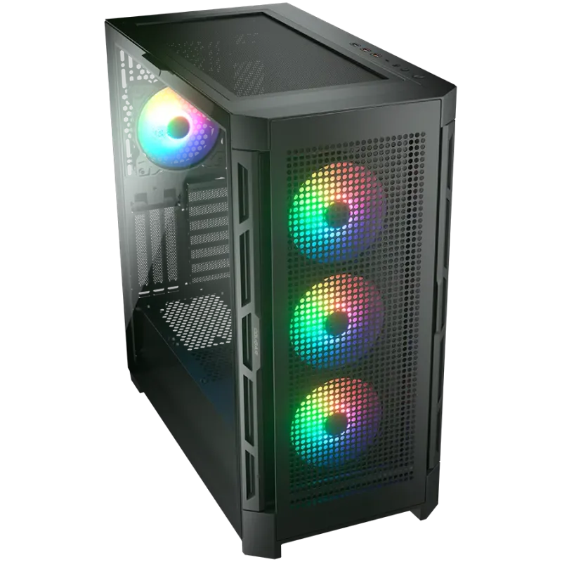 COUGAR DUOFACE PRO RGB PC Case, Mid Tower, Black - 1