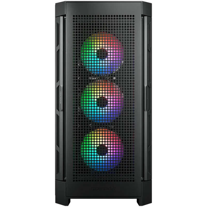 COUGAR DUOFACE PRO RGB PC Case, Mid Tower, Black - 1