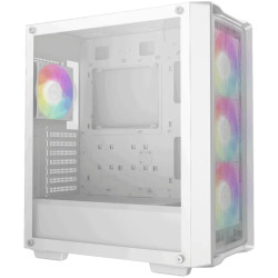 DeepCool CC560 MESH WH V2, Mid Tower, Mini-ITX/Micro-ATX/ATX, 2xUSB3.0, 1xAudio, 4x120mm Pre-Installed ARGB Fans, Tempered Glass