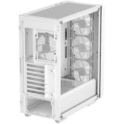 DeepCool CC560 MESH WH V2, Mid Tower, Mini-ITX/Micro-ATX/ATX, 2xUSB3.0, 1xAudio, 4x120mm Pre-Installed ARGB Fans, Tempered Glass