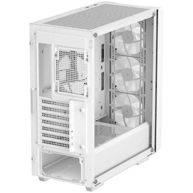 DeepCool CC560 MESH WH V2, Mid Tower, Mini-ITX/Micro-ATX/ATX, 2xUSB3.0, 1xAudio, 4x120mm Pre-Installed ARGB Fans, Tempered Glass