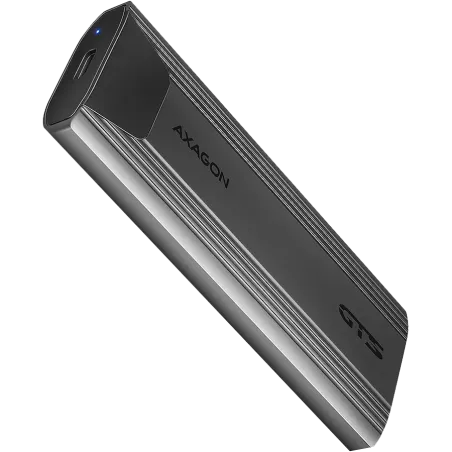 AXAGON EEM2-GTS2 USB-C 3.2 Gen 2 - M.2 NVMe / SATA SSD THIN SCREWLESS 30-80mm ALU box - 1