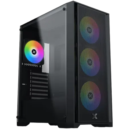 Gaming X II, EN42850, BK, EATX, U3x1 & U2x2, Front Mesh Grill & Left TG, 4PCS Z20A & ARGB Control PCB - 1