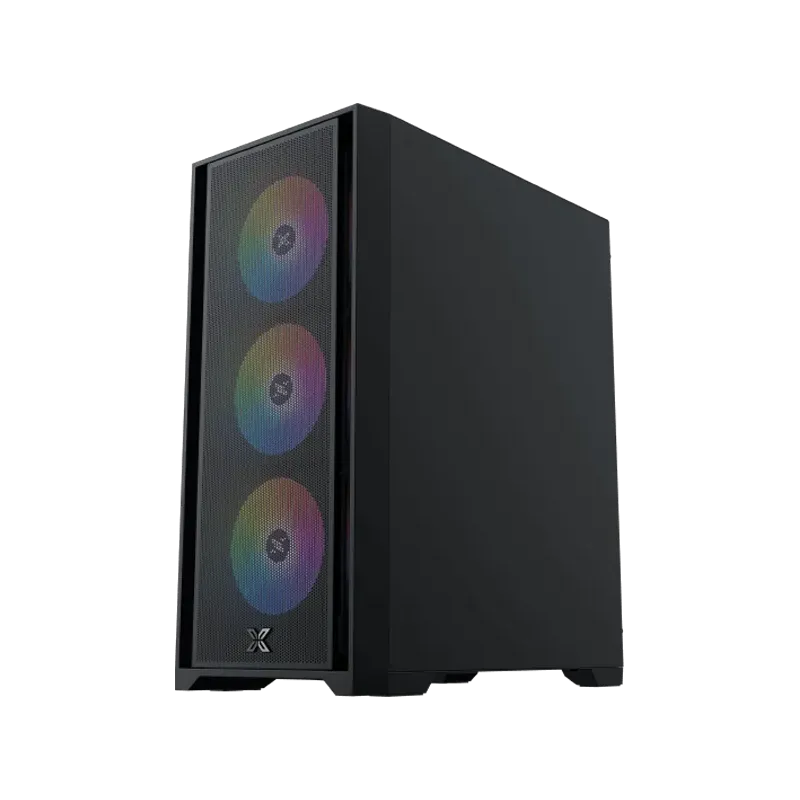 Gaming X II, EN42850, BK, EATX, U3x1 & U2x2, Front Mesh Grill & Left TG, 4PCS Z20A & ARGB Control PCB - 1