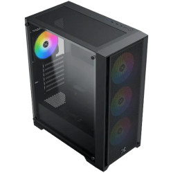 Gaming X II, EN42850, BK, EATX, U3x1 & U2x2, Front Mesh Grill & Left TG, 4PCS Z20A & ARGB Control PCB - 3