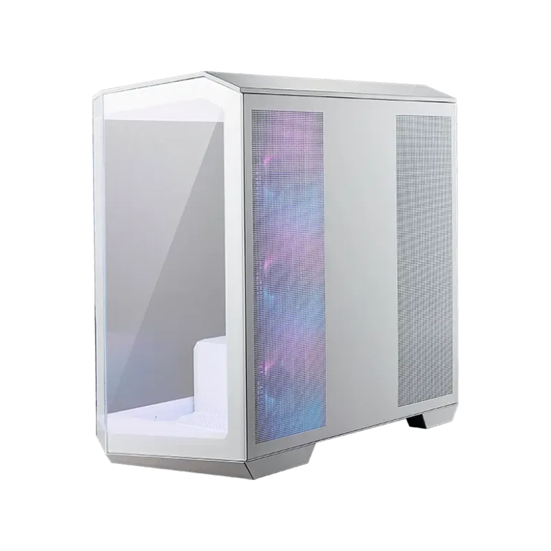 MSI MAG PANO M100R PZ WHITE, Micro - ATX Tower, M-ATX(Back-connect supported) / ITX, 1x USB 3.2 Gen 1 Type-A, 1xUSB 3.2 Gen2x2 T