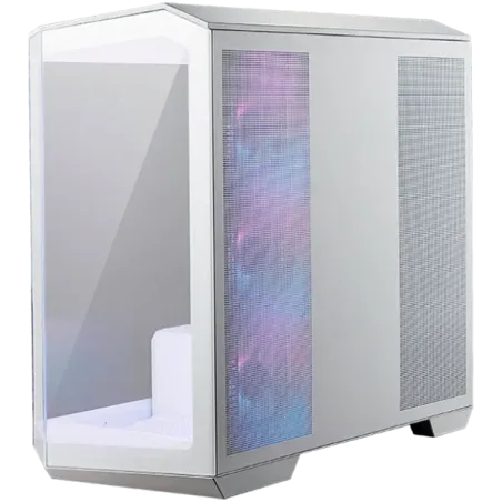 MSI MAG PANO M100R PZ WHITE, Micro - ATX Tower, M-ATX(Back-connect supported) / ITX, 1x USB 3.2 Gen 1 Type-A, 1xUSB 3.2 Gen2x2 T