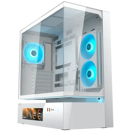 COUGAR CFV235 Vision PC Case, Mid Tower, White - 1