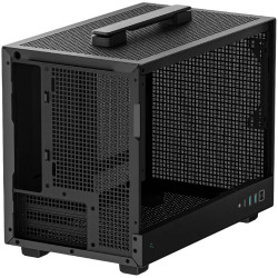 DeepCool CH160, Mini Tower, Mini-ITX, 2xUSB3.0, 1xType-C Gen 2, 1xAudio, Mesh Panel, Black, R-CH160-BKNGI0-G-1 - 5