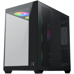 Aqua V Air (Black, ATX, U3x2+Type C, 2PCS TG, 6PCS Z22A Reverse & 1PC Z22A & ARGB Remote Control Kit) - 1