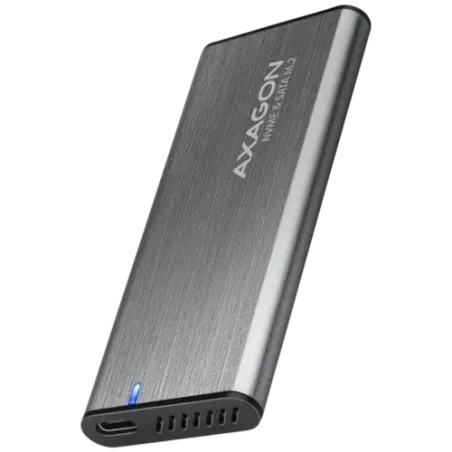 AXAGON EEM2-SG2 USB-C 3.2 Gen 2 - M.2 NVMe / SATA SSD 30-80mm ALU box - 1