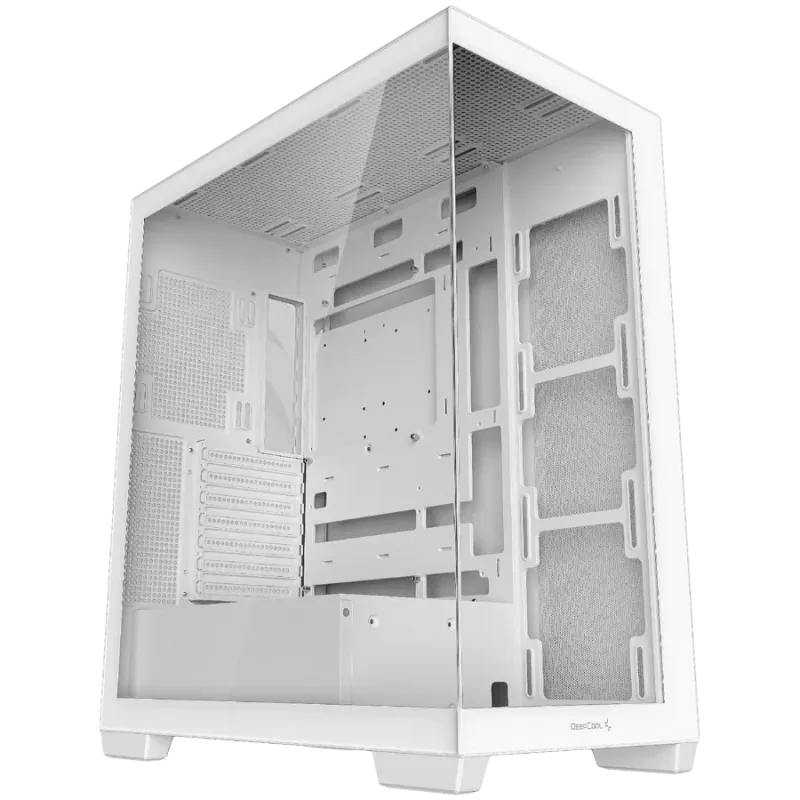 DeepCool CG580 WH, Mid Tower, Mini-ITX/Micro-ATX/ATX, Rear Connector support, 2xUSB3.0, 1xAudio, Tempered Glass, Mesh Panel, Whi