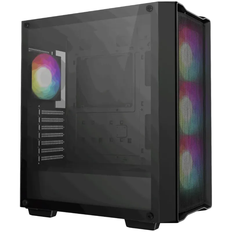 DeepCool CC560 MESH V2, Mid Tower, Mini-ITX/Micro-ATX/ATX, 2xUSB3.0, 1xAudio, 4x120mm Pre-Installed ARGB Fans, Tempered Glass, M