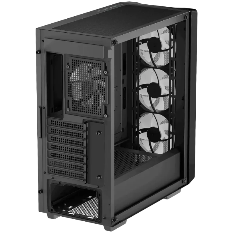 DeepCool CC560 MESH V2, Mid Tower, Mini-ITX/Micro-ATX/ATX, 2xUSB3.0, 1xAudio, 4x120mm Pre-Installed ARGB Fans, Tempered Glass, M