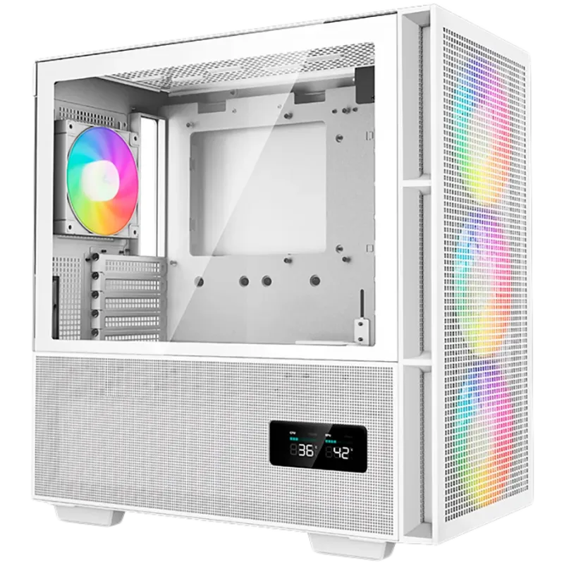 DeepCool CH560 Digital WH, Mid Tower, Mini-ITX/Micro-ATX/ATX/E-ATX, 1xUSB3.0, 1xType-C, 1xAudio, 3x140mm+1x120mm Pre-Installed A