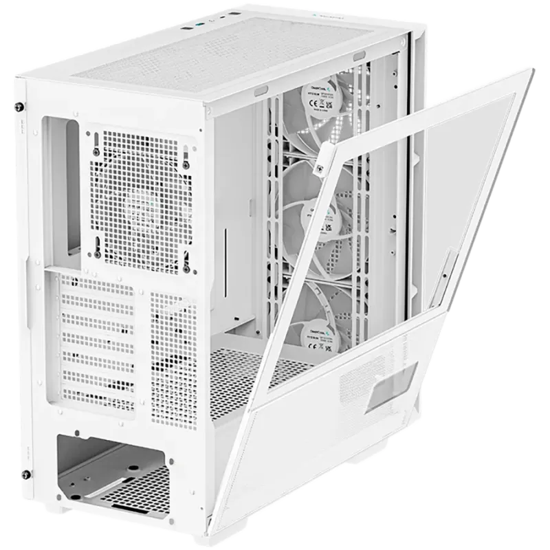 DeepCool CH560 Digital WH, Mid Tower, Mini-ITX/Micro-ATX/ATX/E-ATX, 1xUSB3.0, 1xType-C, 1xAudio, 3x140mm+1x120mm Pre-Installed A