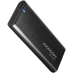 AXAGON EEM2-SBC, M.2 SATA screwless RAW box, black, SuperSpeed USB-C 10 Gbps - 1