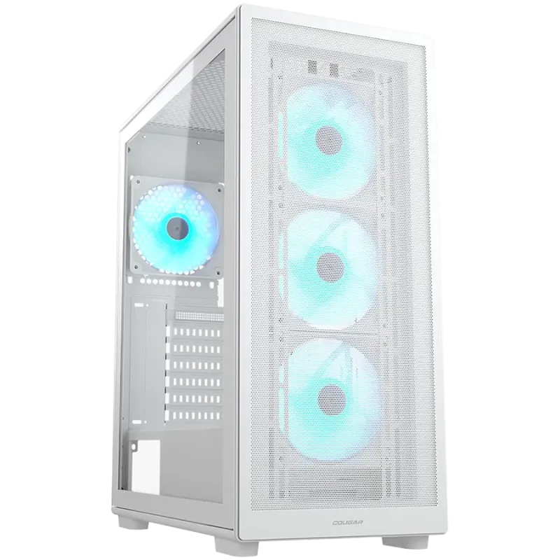 COUGAR MX220 RGB PC Case, Mid Tower, White - 1