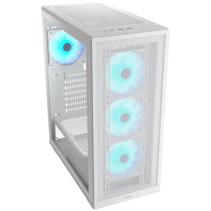 COUGAR MX220 RGB PC Case, Mid Tower, White - 1