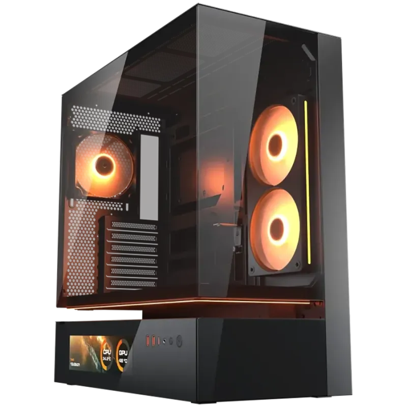 COUGAR CFV235 Vision PC Case, Mid Tower, Black - 1
