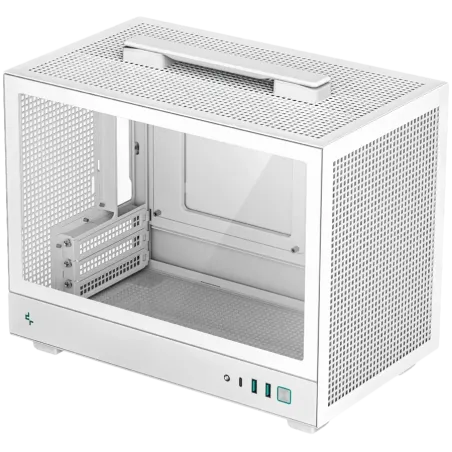 DeepCool CH160 WH, Mini Tower, Mini-ITX, 2xUSB3.0, 1xType-C Gen 2, 1xAudio, Mesh Panel, White, R-CH160-WHNGI0-G-1 - 1