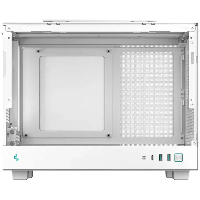 DeepCool CH160 WH, Mini Tower, Mini-ITX, 2xUSB3.0, 1xType-C Gen 2, 1xAudio, Mesh Panel, White, R-CH160-WHNGI0-G-1 - 1
