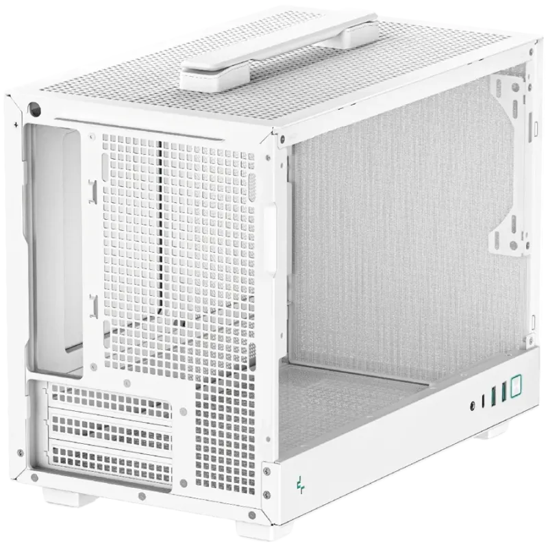 DeepCool CH160 WH, Mini Tower, Mini-ITX, 2xUSB3.0, 1xType-C Gen 2, 1xAudio, Mesh Panel, White, R-CH160-WHNGI0-G-1 - 1