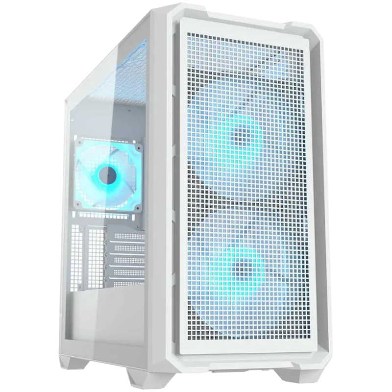 COUGAR MX600 Mini RGB PC Case, Mini Tower, White - 1
