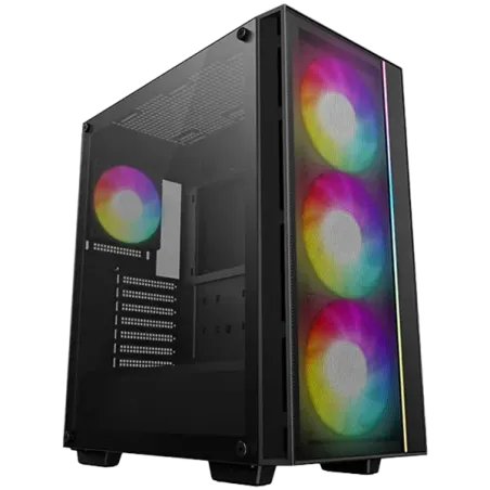 DeepCool MATREXX55 MESH V4 C, Mid Tower, Mini-ITX/Micro-ATX/ATX, 1xUSB3.0, 1x Type-C, 1xAudio, LED Button, 3x140mm ARGB Fans, 1x