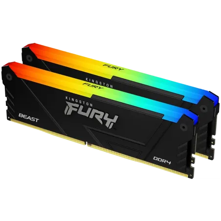 Kingston 16GB 3200MT/s DDR4 CL16 DIMM (Kit of 2) FURY Beast RGB - 1