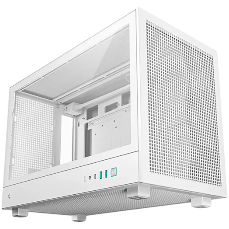 DeepCool CH260 WH, Mini Tower, Mini-ITX, 2xUSB3.0, 1xType-C Gen 2, 1xAudio, Mesh Panel, White, 2Y, R-CH260-WHNGM0-G-1 - 1