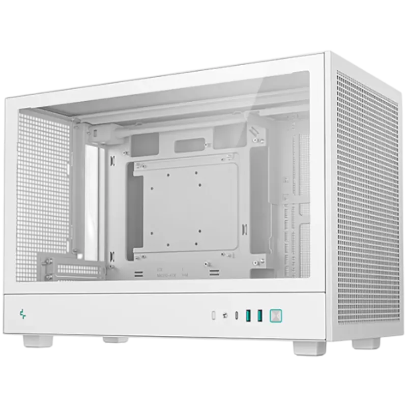 DeepCool CH260 WH, Mini Tower, Mini-ITX, 2xUSB3.0, 1xType-C Gen 2, 1xAudio, Mesh Panel, White, 2Y, R-CH260-WHNGM0-G-1 - 1