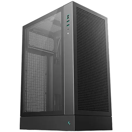 DeepCool CH170 PLUS, Mini Tower, Mini-ITX/Micro-ATX, 2xUSB3.0, 1xType-C Gen 2, 1xAudio/Mic, Mesh Panel, Black, R-CH170-BKNGM0-G,