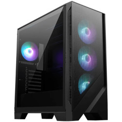 MSI MAG FORGE 321R AIRFLOW, Mid-Tower, ATX/M-ATX/ITX, 2x USB 3.2, 1x USB 3.2 Gen 2x2 Type-C, 1x Audio/Mic, LED Button, ARGB Hub,