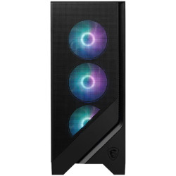 MSI MAG FORGE 321R AIRFLOW, Mid-Tower, ATX/M-ATX/ITX, 2x USB 3.2, 1x USB 3.2 Gen 2x2 Type-C, 1x Audio/Mic, LED Button, ARGB Hub,