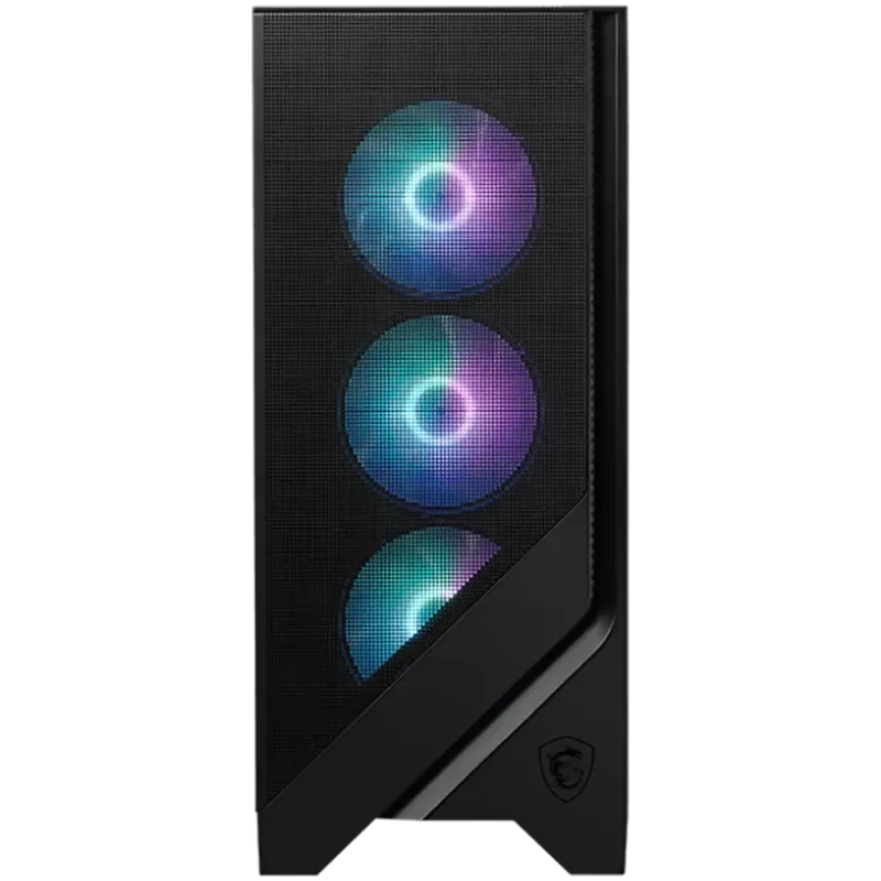 MSI MAG FORGE 321R AIRFLOW, Mid-Tower, ATX/M-ATX/ITX, 2x USB 3.2, 1x USB 3.2 Gen 2x2 Type-C, 1x Audio/Mic, LED Button, ARGB Hub,