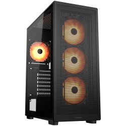 COUGAR MX220 RGB PC Case, Mid Tower, Black - 1