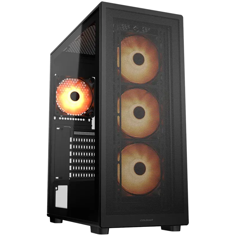 COUGAR MX220 RGB PC Case, Mid Tower, Black - 1
