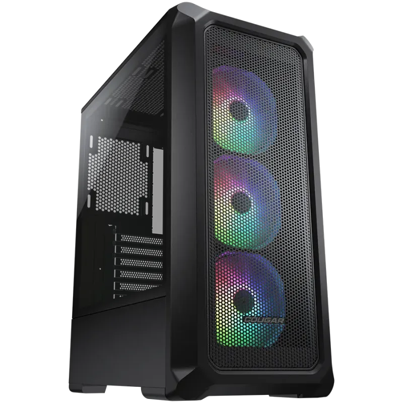COUGAR Archon 2 Mesh RGB PC Case, Mid Tower, Black - 1