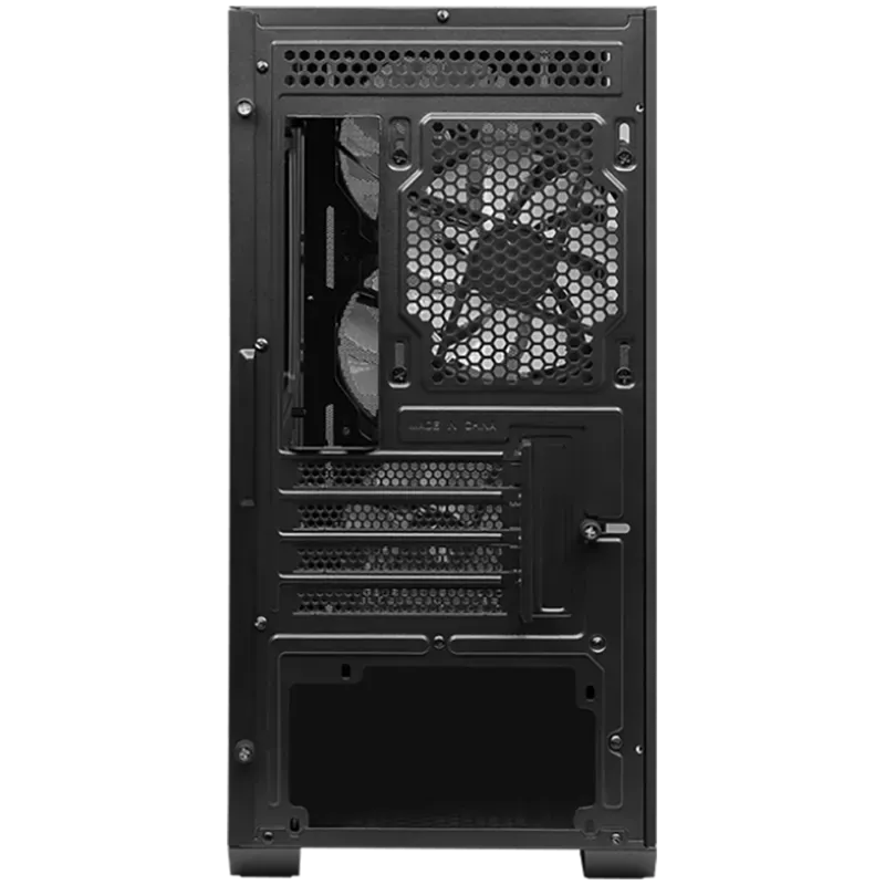 MSI MAG FORGE M100A, M-ATX Tower, M-ATX/ M-ITX, 1x USB 3.2 Gen 1 Type-A, 2x USB 2.0 Type-A, 1x Audio, 1x Mic, Power Button, 4x 1