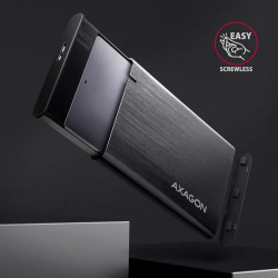 AXAGON EE25-A6M USB3.0 - SATA 6G 2.5" External SCREWLESS ALU RAW box BLACK - 3