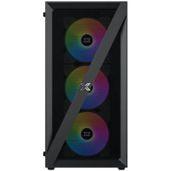 Xigmatek Blade EN40887 ATX/M-ATX/MINI ITX, USB3.0 X1, USB2.0 X2, HD AUDIO, Mehsed Grill Frontpanel & Left Tempered Glass, 4PCS X