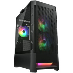 COUGAR DUOFACE RGB PC Case, Mid Tower, Black - 1