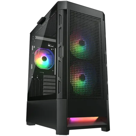 COUGAR DUOFACE RGB PC Case, Mid Tower, Black - 1