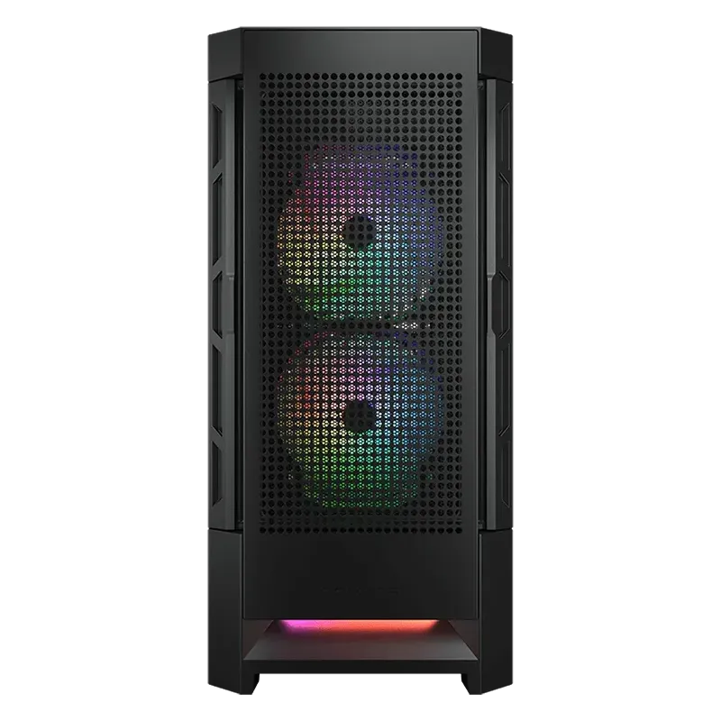 COUGAR DUOFACE RGB PC Case, Mid Tower, Black - 1