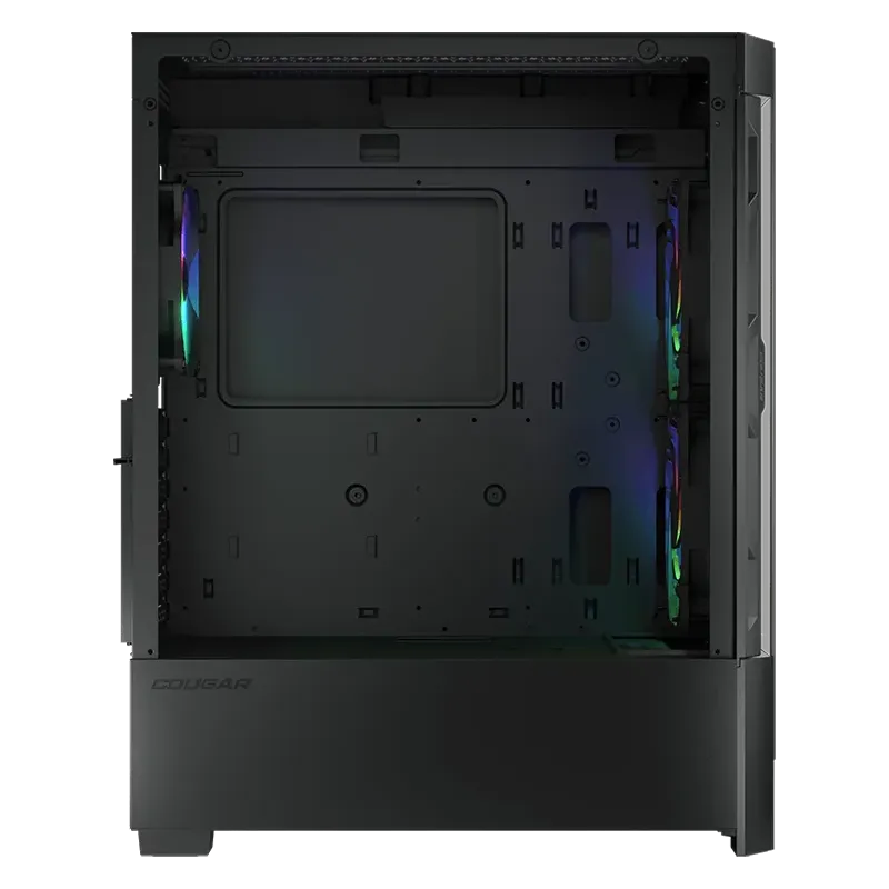 COUGAR DUOFACE RGB PC Case, Mid Tower, Black - 1