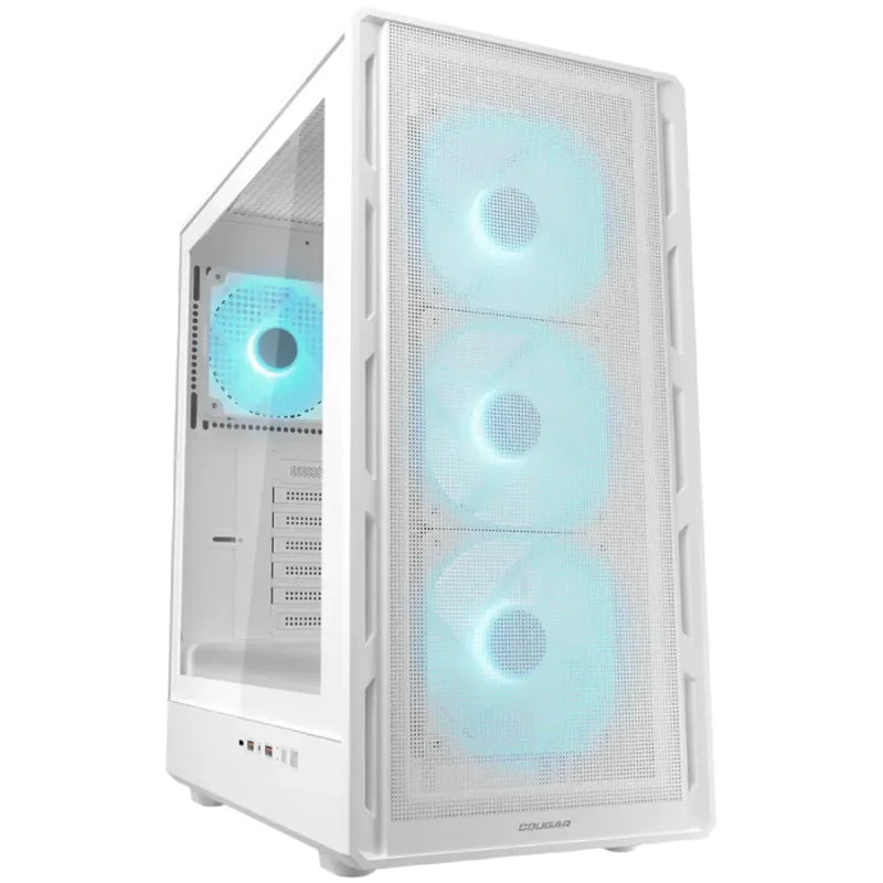 COUGAR AIRFACE PURE PRO PC Case, Mid Tower, White - 1