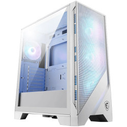 MSI MAG FORGE 320R AIRFLOW WHITE, Mid-Tower, ATX/M-ATX/ITX, 2x USB 3.2, 1x Audio/Mic, LED Button, ARGB Hub, 4x 120mm ARGB Fans, 
