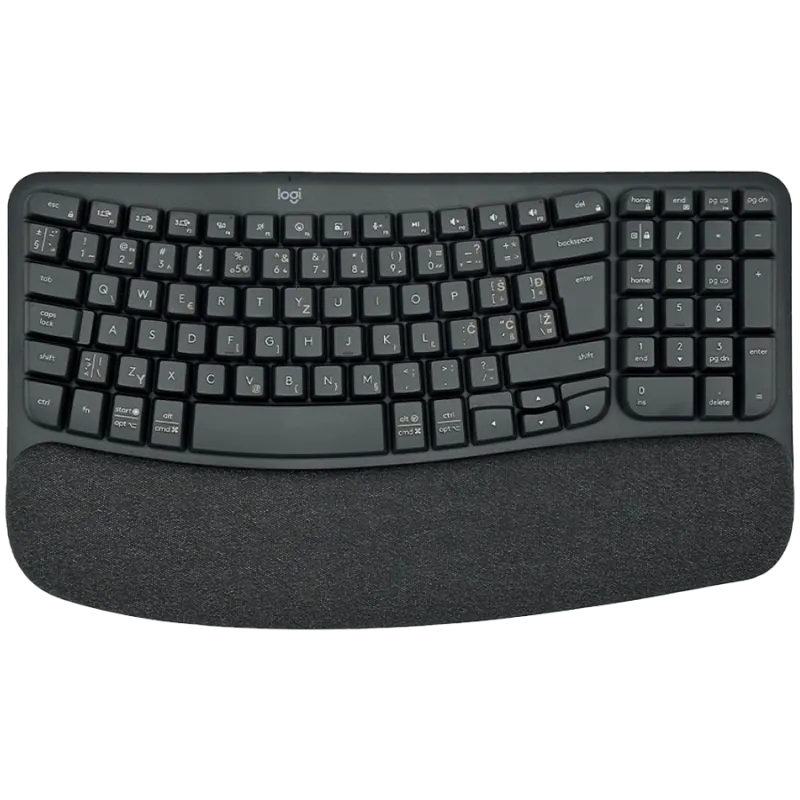 LOGITECH Wave Bluetooth ergonomic keyboard - GRAPHITE - US INT'L - 1